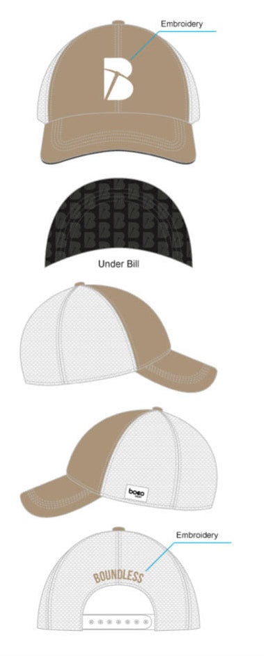 Boundless BOCO Tan Trucker Hat